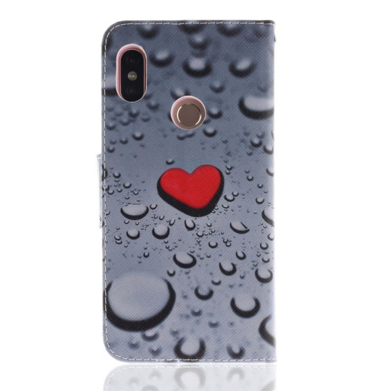 Leren Hoesje Xiaomi Redmi Note 5 Hart In Water