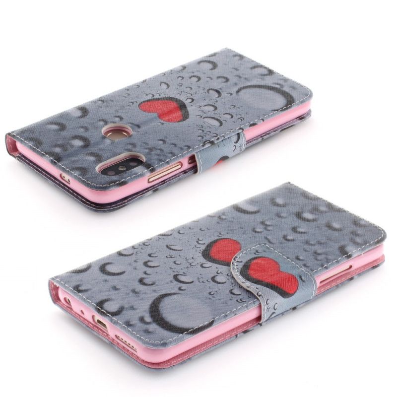 Leren Hoesje Xiaomi Redmi Note 5 Hart In Water