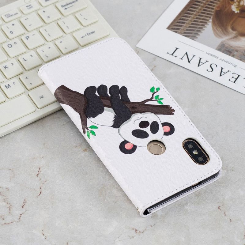 Leren Hoesje Xiaomi Redmi Note 5 Luie Panda