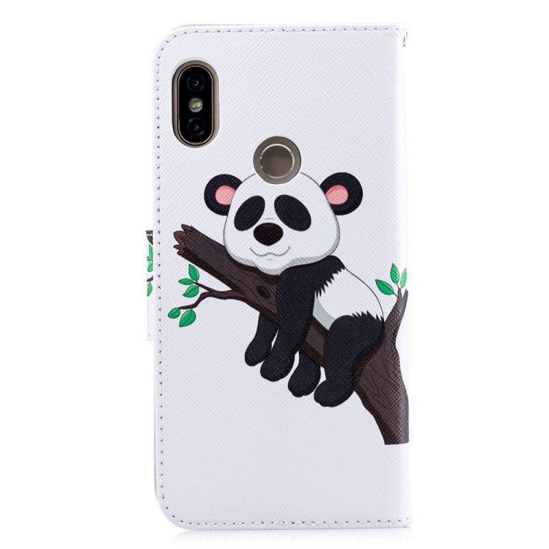 Leren Hoesje Xiaomi Redmi Note 5 Luie Panda