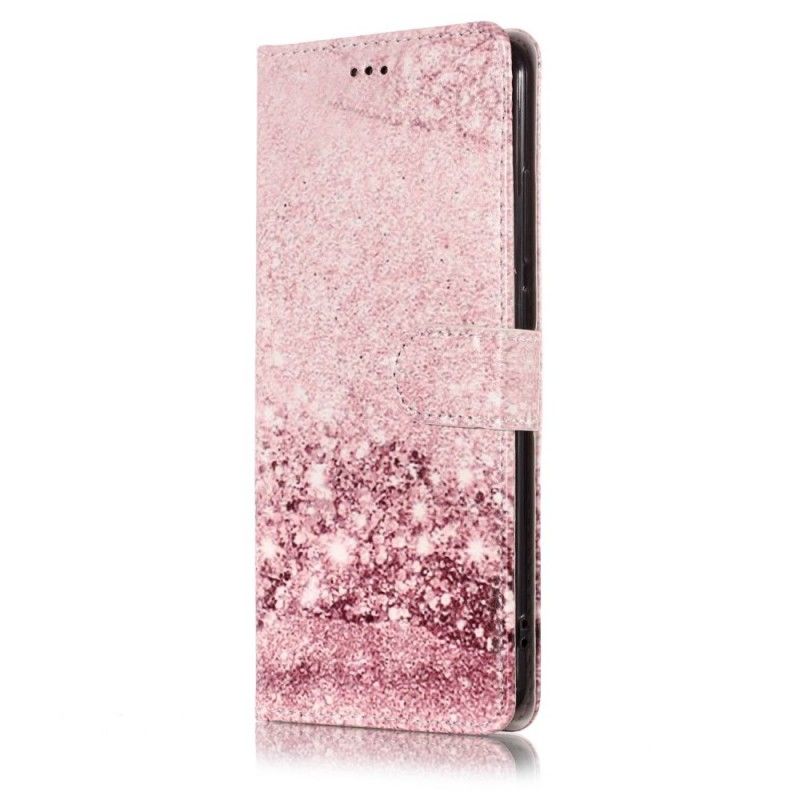 Leren Hoesje Xiaomi Redmi Note 5 Telefoonhoesje Glitterverloop