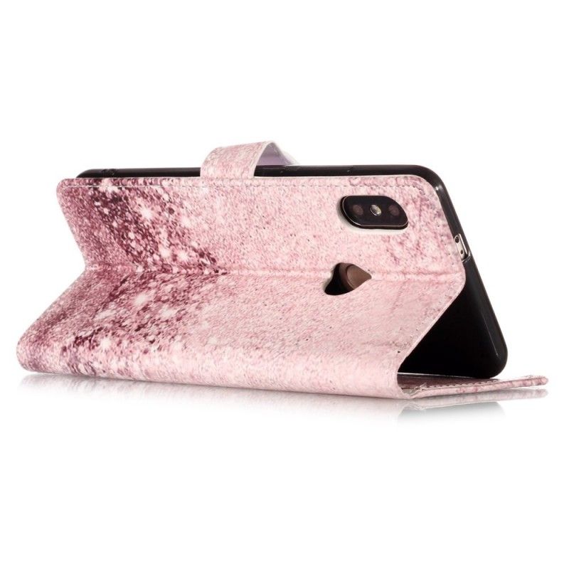 Leren Hoesje Xiaomi Redmi Note 5 Telefoonhoesje Glitterverloop