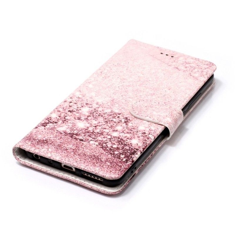 Leren Hoesje Xiaomi Redmi Note 5 Telefoonhoesje Glitterverloop