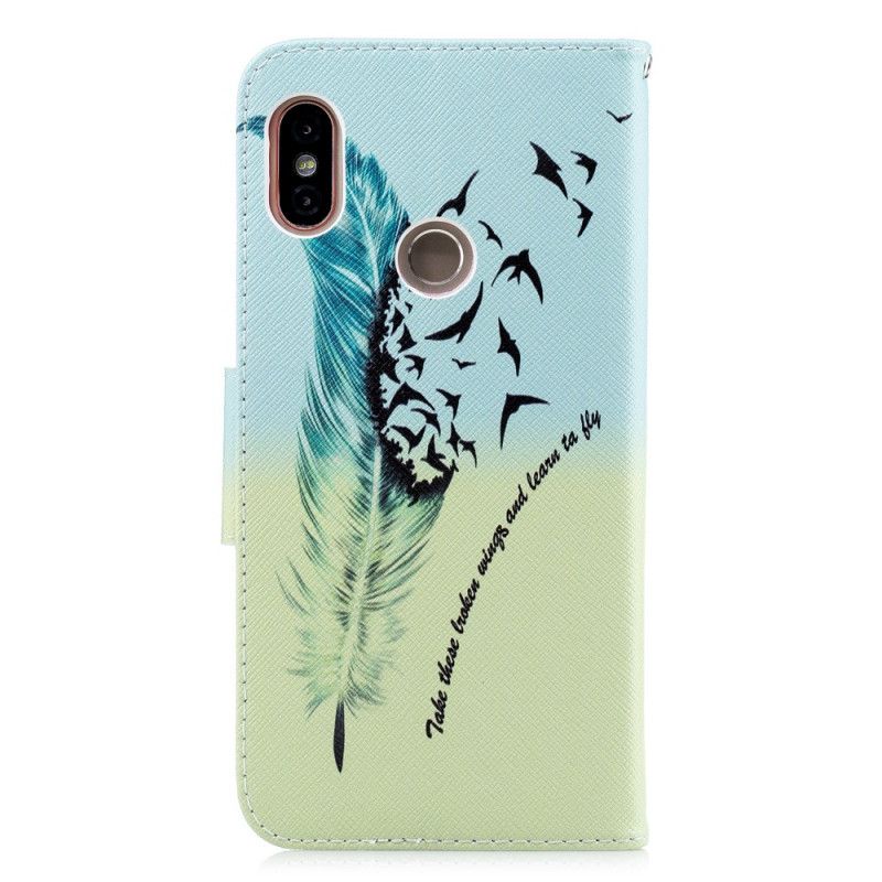 Leren Hoesje Xiaomi Redmi Note 5 Leren Vliegen