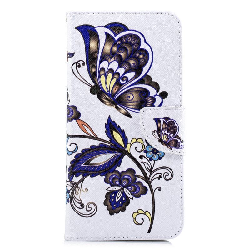 Leren Hoesje Xiaomi Redmi Note 5 Vlindertattoo