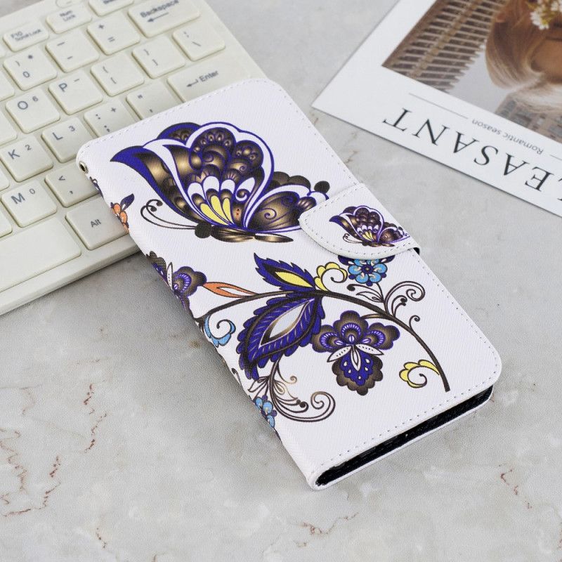 Leren Hoesje Xiaomi Redmi Note 5 Vlindertattoo