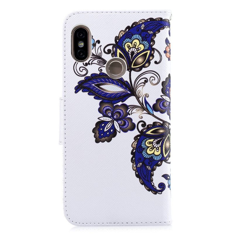 Leren Hoesje Xiaomi Redmi Note 5 Vlindertattoo