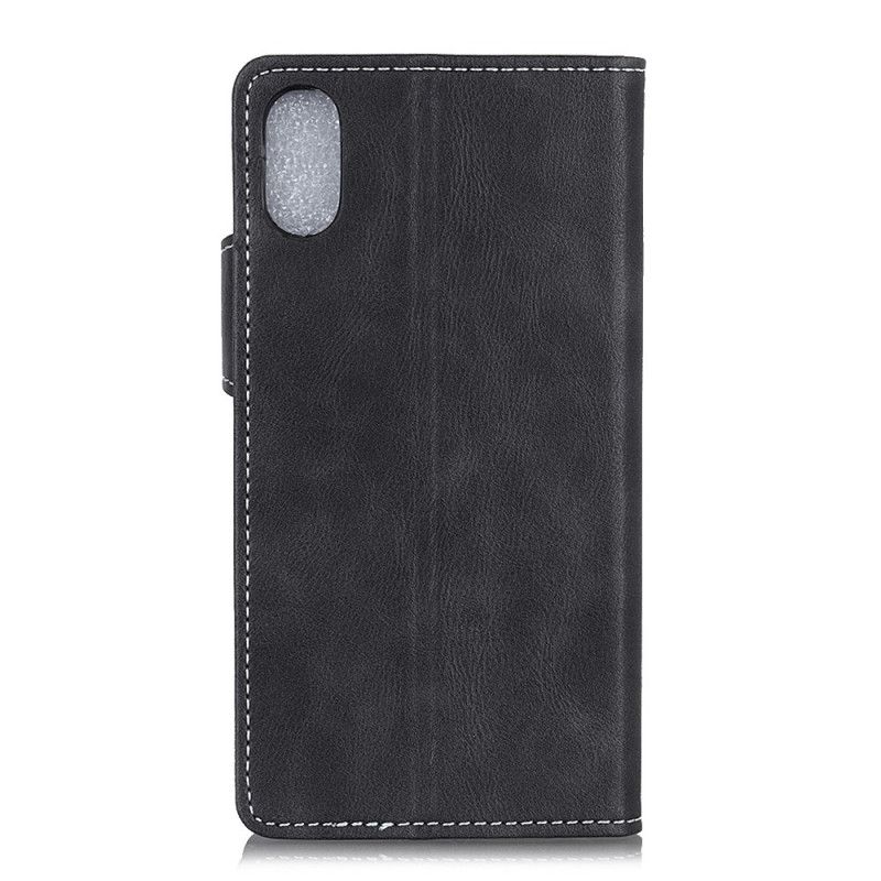 Cover Folio-hoesje Alcatel 1B (2020) Rood Zwart Telefoonhoesje Artistieke Knoop En Stiksel