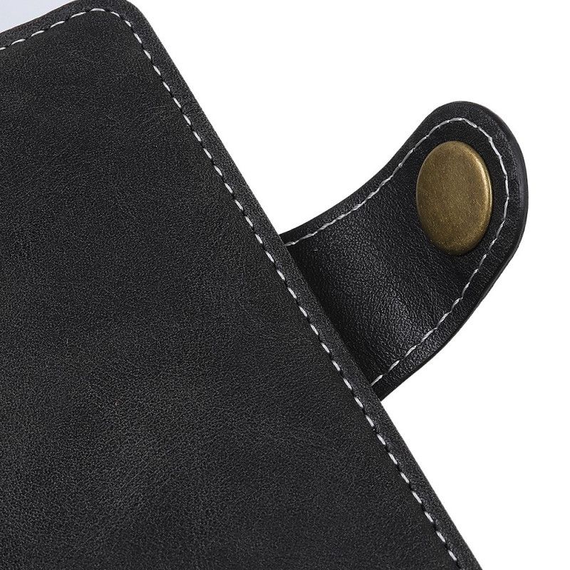 Cover Folio-hoesje Alcatel 1B (2020) Rood Zwart Telefoonhoesje Artistieke Knoop En Stiksel