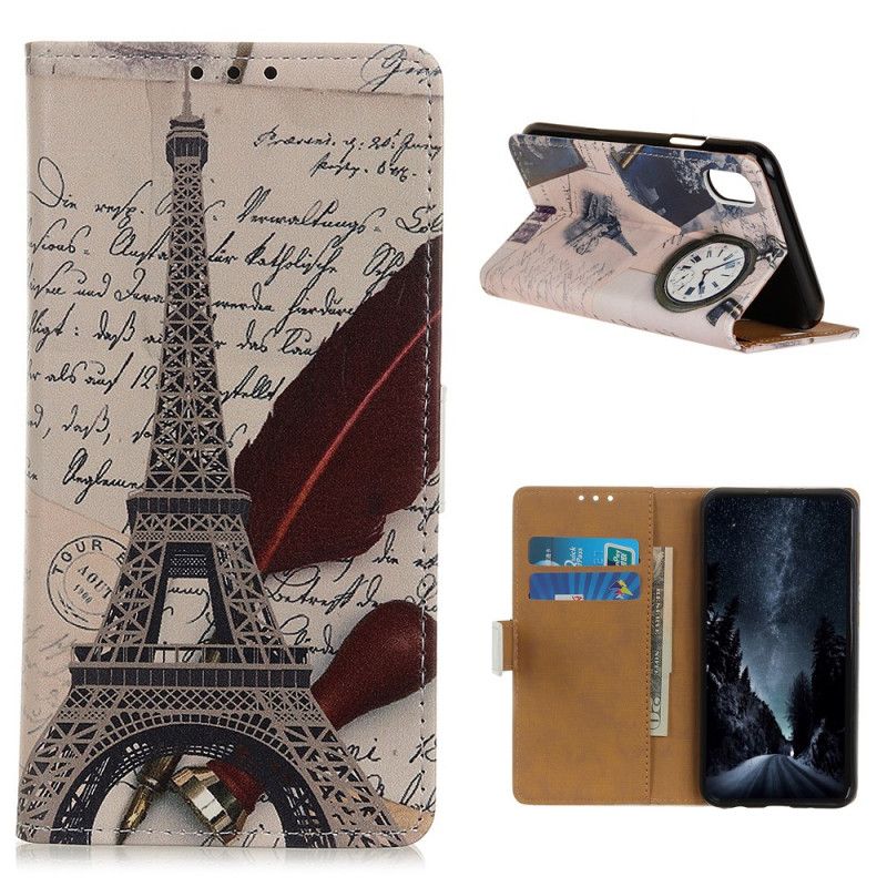 Flip Case Leren Alcatel 1B (2020) Eiffeltoren Van De Dichter