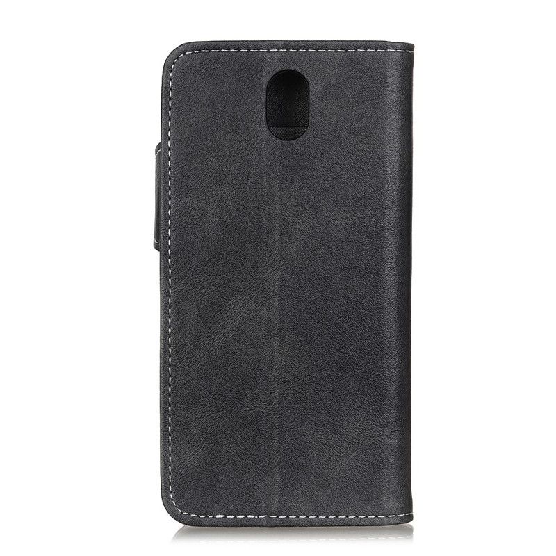 Cover Folio-hoesje Xiaomi Redmi 8A Rood Zwart Telefoonhoesje Artistiek Knopen Aannaaien