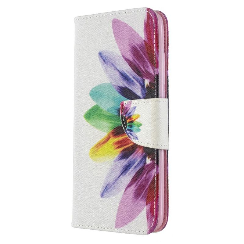 Cover Folio-hoesje Xiaomi Redmi 8A Telefoonhoesje Aquarelbloem