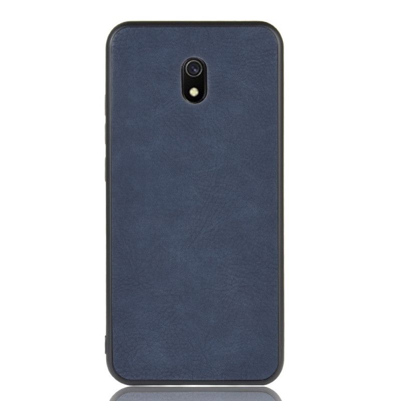 Cover Hoesje Xiaomi Redmi 8A Donkerblauw Grijs Telefoonhoesje Premium Leereffect