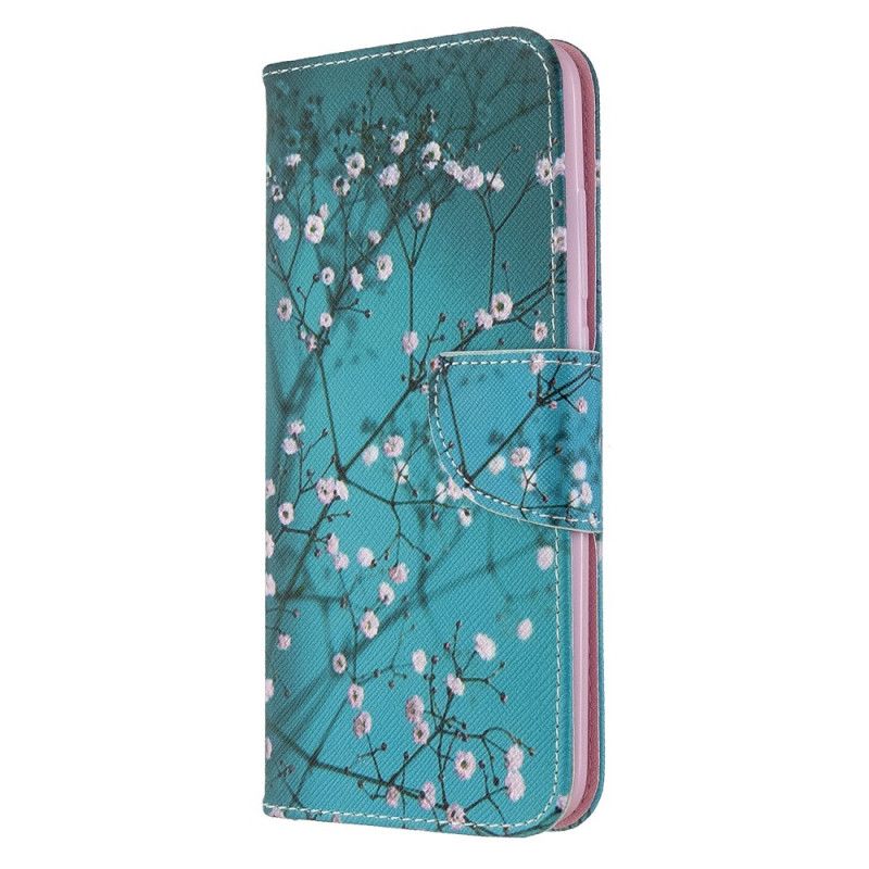 Flip Case Leren Xiaomi Redmi 8A Bloeiende Boom