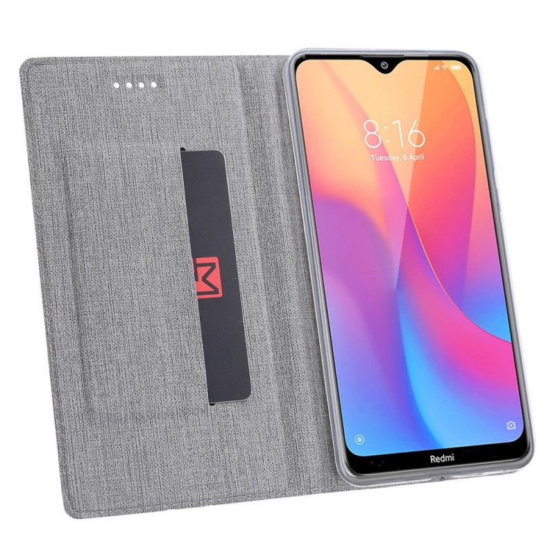 Folio-hoesje voor Xiaomi Redmi 8A Grijs Zwart Gestructureerd