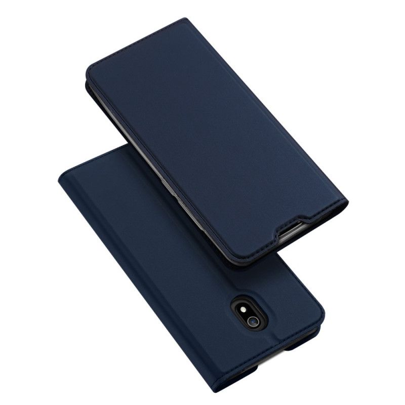 Folio-hoesje Xiaomi Redmi 8A Donkerblauw Zwart Dux Ducis Pro Serie Skin