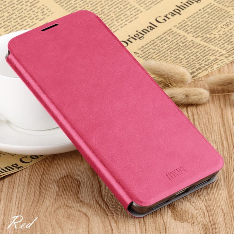 Folio-hoesje Xiaomi Redmi 8A Rood Zwart Vintage Mofi