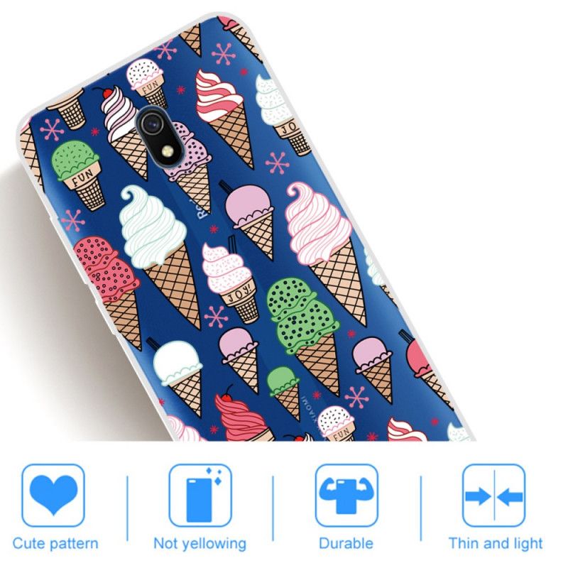 Hoesje voor Xiaomi Redmi 8A Gekleurd Roomijs