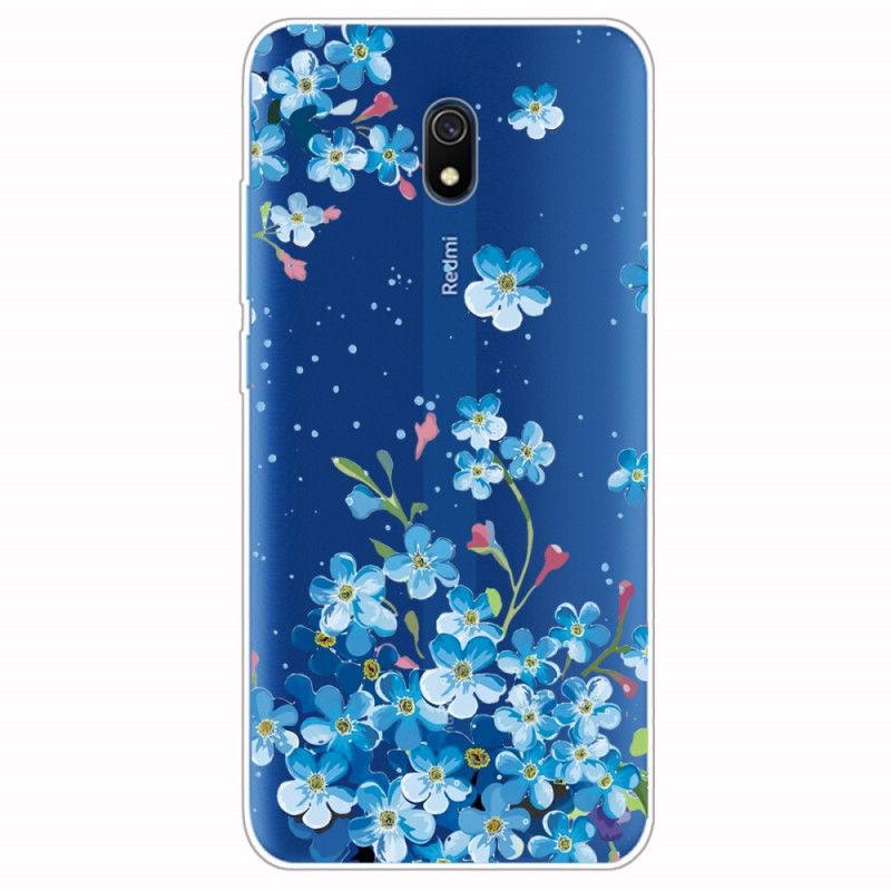 Hoesje Xiaomi Redmi 8A Boeket Blauwe Bloemen