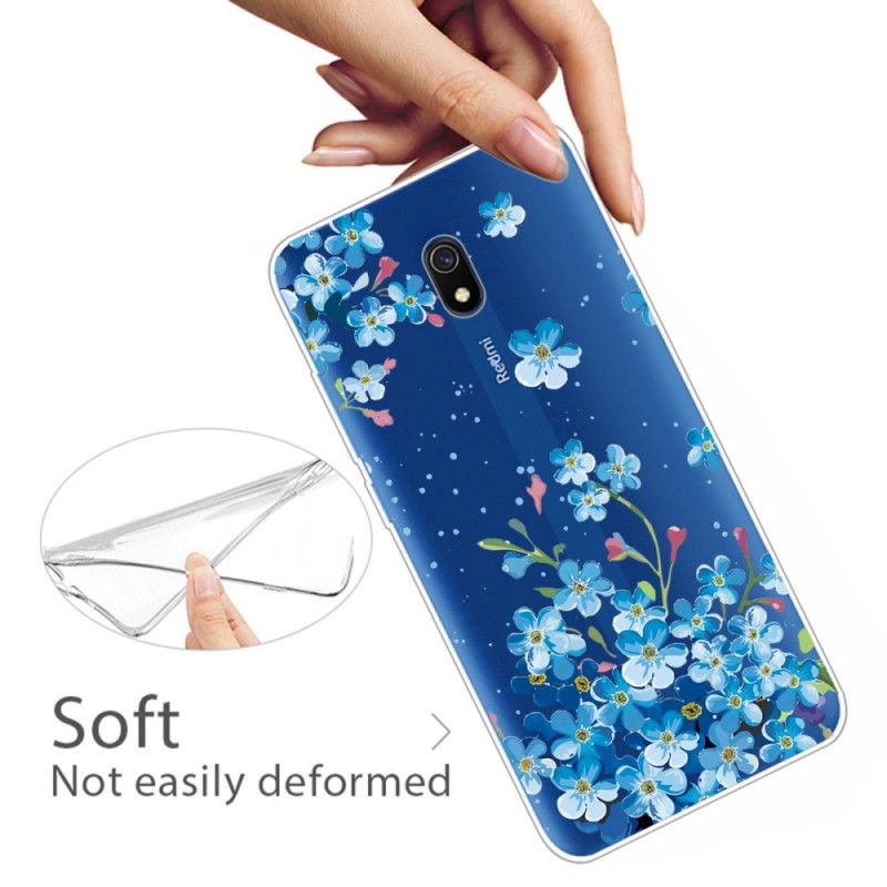 Hoesje Xiaomi Redmi 8A Boeket Blauwe Bloemen