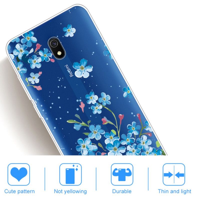 Hoesje Xiaomi Redmi 8A Boeket Blauwe Bloemen