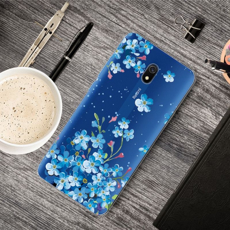 Hoesje Xiaomi Redmi 8A Boeket Blauwe Bloemen