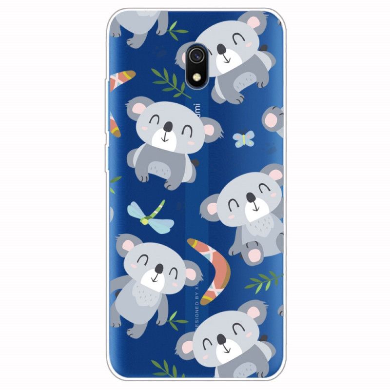 Hoesje Xiaomi Redmi 8A Kleine Grijze Panda'S