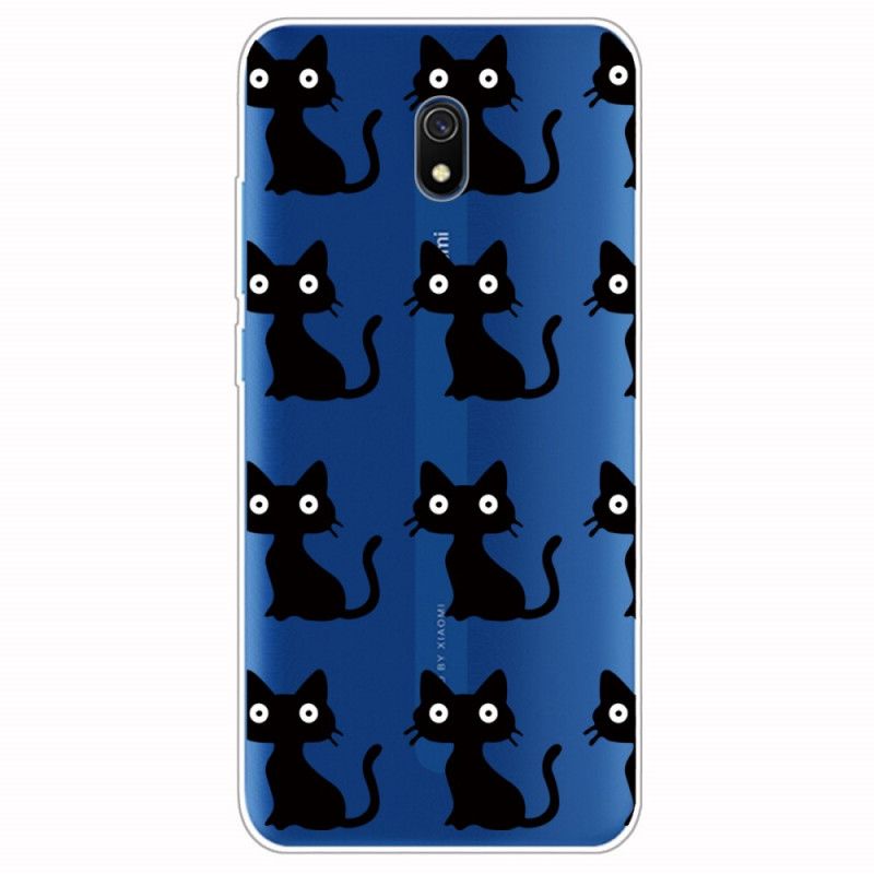 Hoesje Xiaomi Redmi 8A Meerdere Zwarte Katten