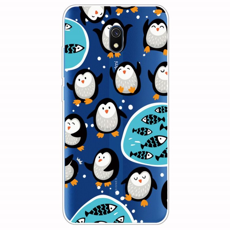 Hoesje Xiaomi Redmi 8A Pinguïns En Vissen