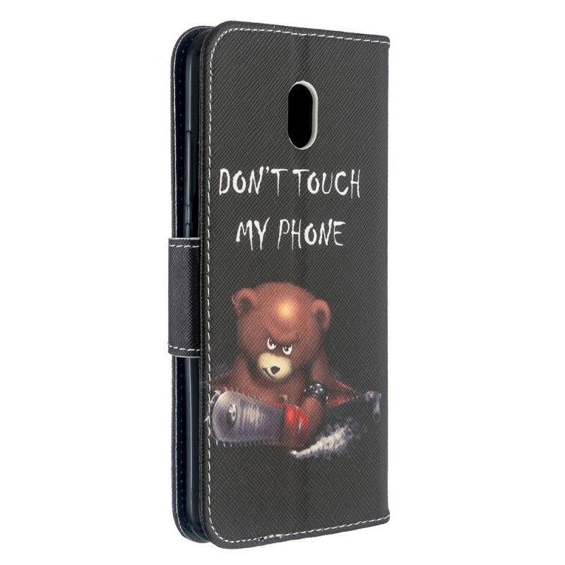 Leren Hoesje Xiaomi Redmi 8A Gevaarlijke Beer