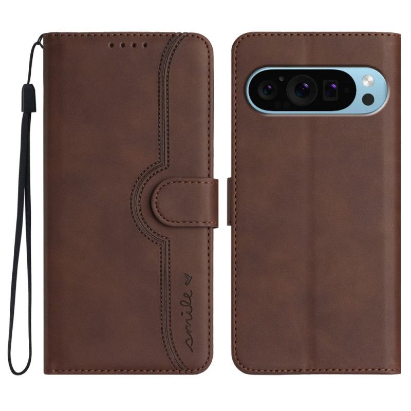 Folio-hoesje Google Pixel 9 Pro Xl Telefoonhoesje Glimlach