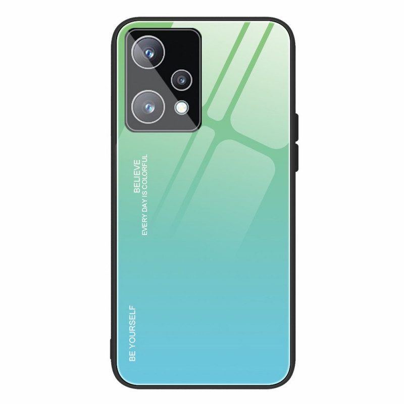 Hoesje voor Realme 9 Pro Plus Gehard Glas Wees Jezelf