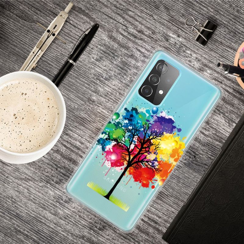 Case Hoesje Samsung Galaxy A72 4G / A72 5G Telefoonhoesje Transparante Aquarelboom