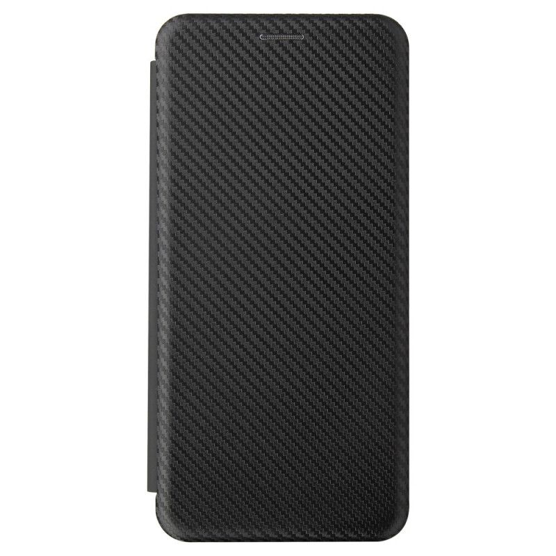 Folio-hoesje Samsung Galaxy A72 4G / A72 5G Groen Zwart Koolstofvezel