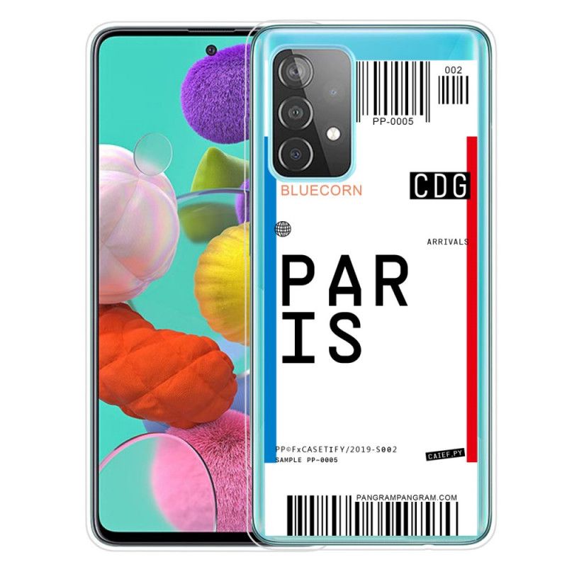 Hoesje Samsung Galaxy A72 4G / A72 5G Instapkaart Naar Parijs