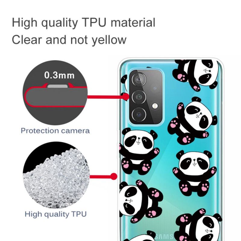 Hoesje Samsung Galaxy A72 4G / A72 5G Leuke Panda'S