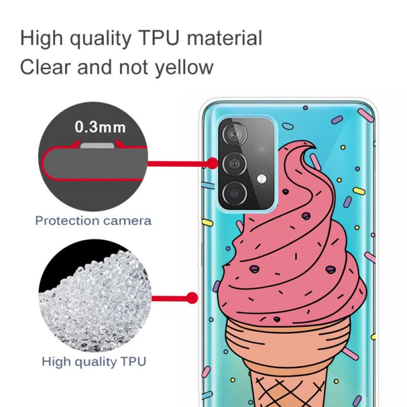 Hoesje Samsung Galaxy A72 4G / A72 5G Telefoonhoesje Ijs