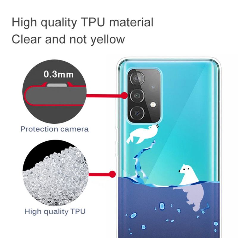 Hoesje Samsung Galaxy A72 4G / A72 5G Telefoonhoesje Zeespelen