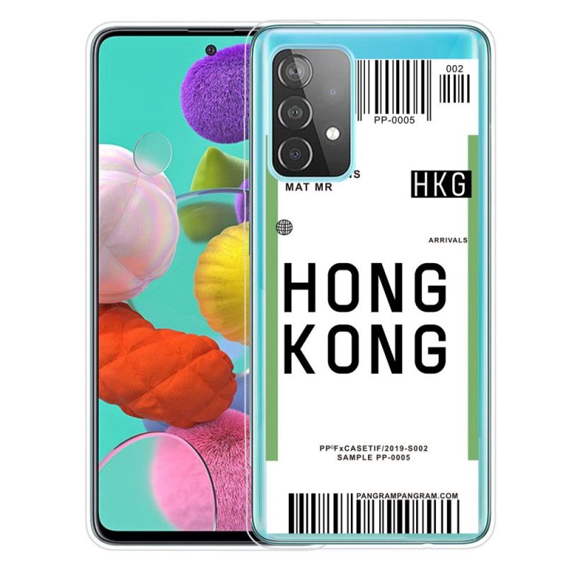 Hoesje voor Samsung Galaxy A72 4G / A72 5G Instapkaart Naar Hong Kong