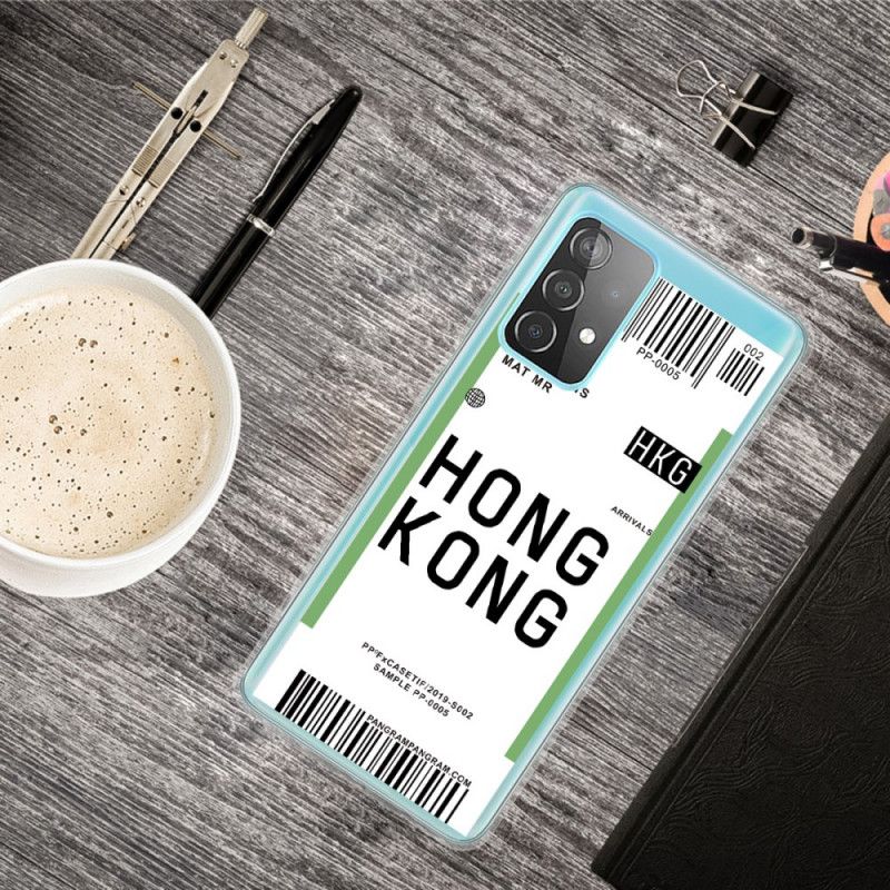 Hoesje voor Samsung Galaxy A72 4G / A72 5G Instapkaart Naar Hong Kong