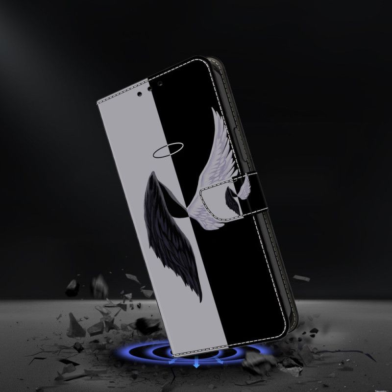 Bescherming Hoesje Xiaomi 14 Pro Zwart-witte Vleugels