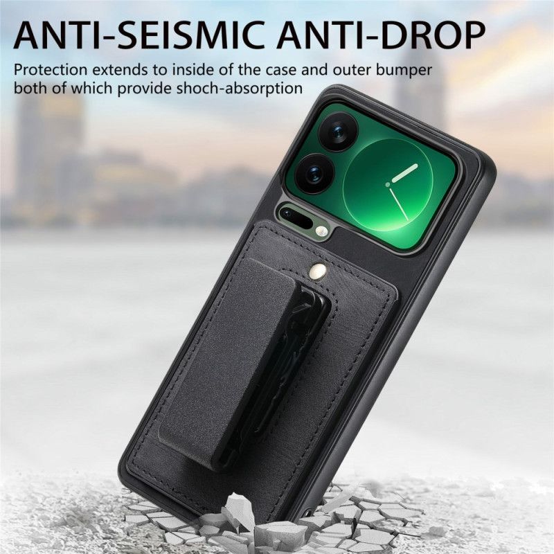 Case Hoesje Xiaomi 17 Pro Max Telefoonhoesje Riemclip En Geïntegreerde Standaard