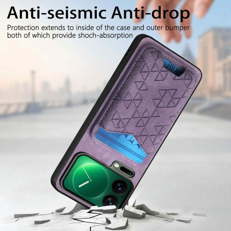 Cover Hoesje Xiaomi 17 Pro Max Telefoonhoesje Kaarthouder En Verstelbare Standaard