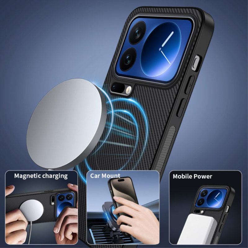 Cover Hoesje Xiaomi 17 Pro Max Telefoonhoesje Magsafe-koolstofvezel