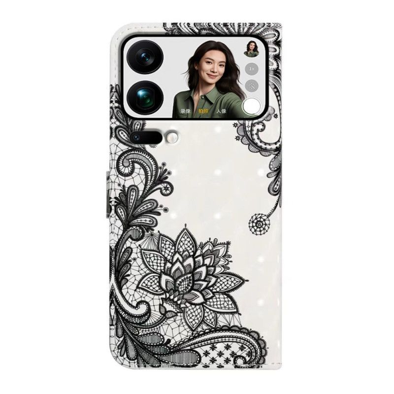 Flip Case Leren Xiaomi 17 Pro Max Kant