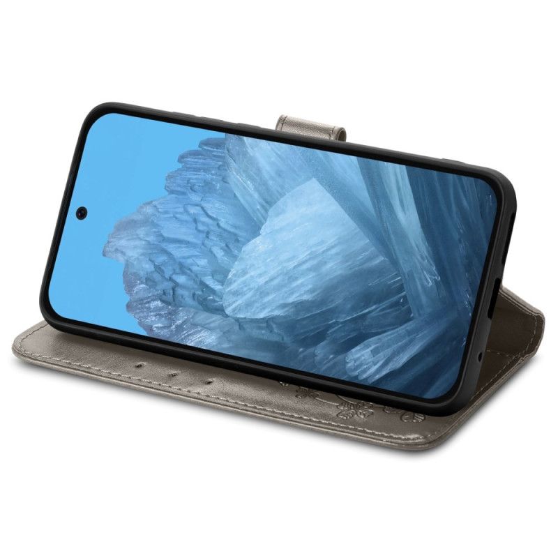 Flip Case Leren Xiaomi 17 Pro Max Klavertjes Vier