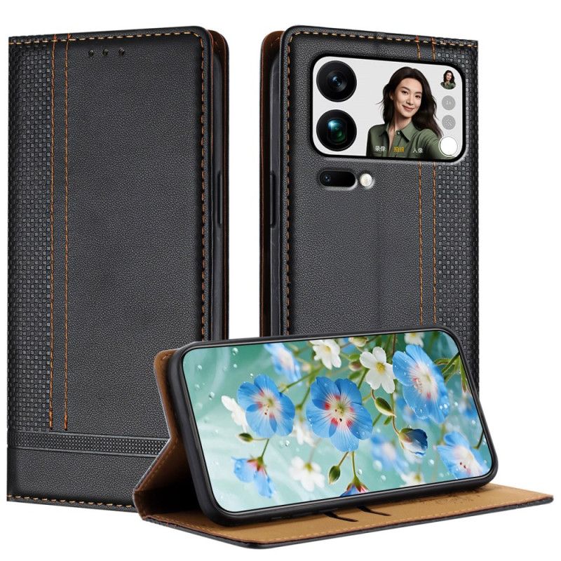 Folio-hoesje Voor Xiaomi 17 Pro Max Stiksels