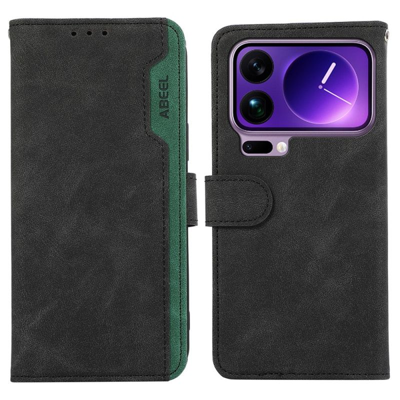 Folio-hoesje Xiaomi 17 Pro Max Telefoonhoesje Abeel Tweekleurig