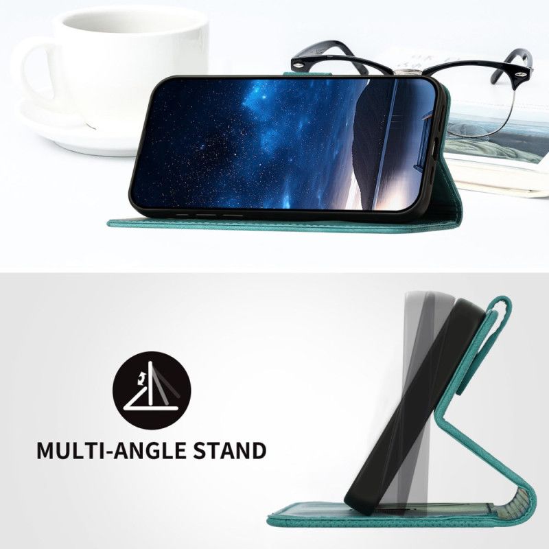 Folio-hoesje Xiaomi 17 Pro Max Telefoonhoesje Vlinder- En Geometrisch Ontwerp