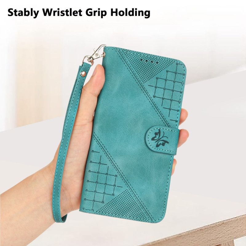 Folio-hoesje Xiaomi 17 Pro Max Telefoonhoesje Vlinder- En Geometrisch Ontwerp